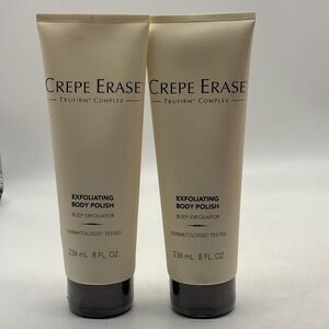 2- Crepe Erase Exfoliating Body Polish Trufirm Complex 8 oz 236 ml Sealed